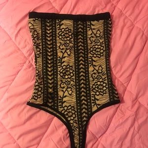 Sexy Strapless Bodysuit